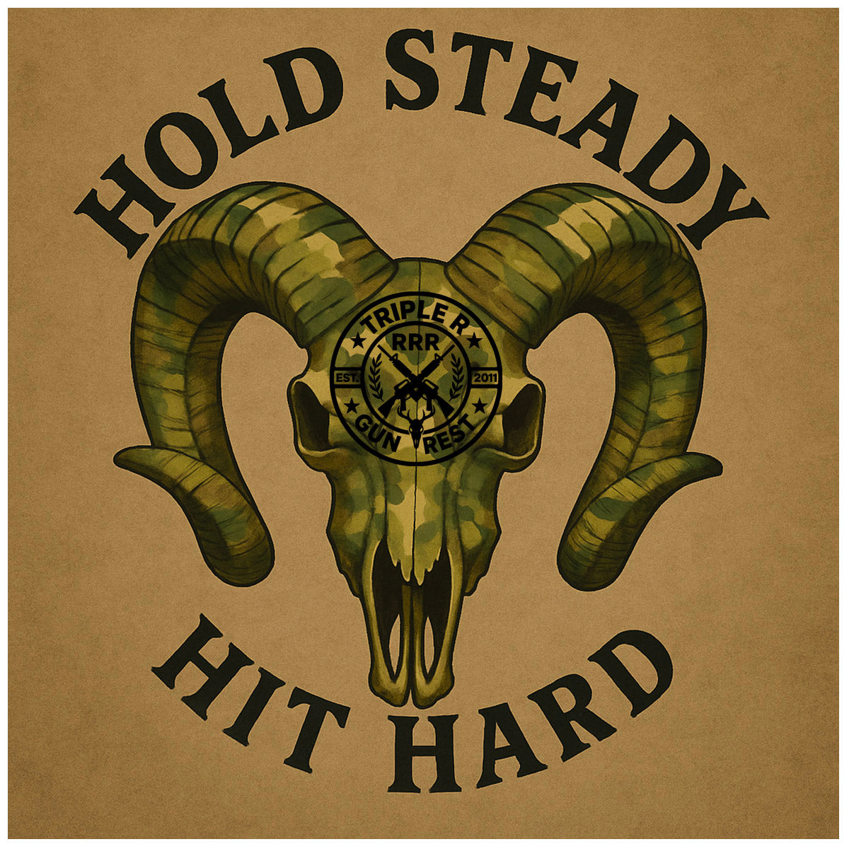 Hit Hard Icon HIT HARD STICKER – RRR Gun Rest