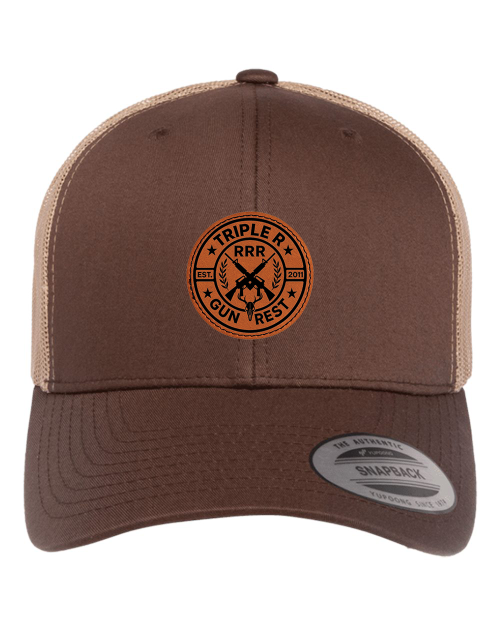 TRIPLE R LOGO LEATHER PATCH HAT SNAPBACK