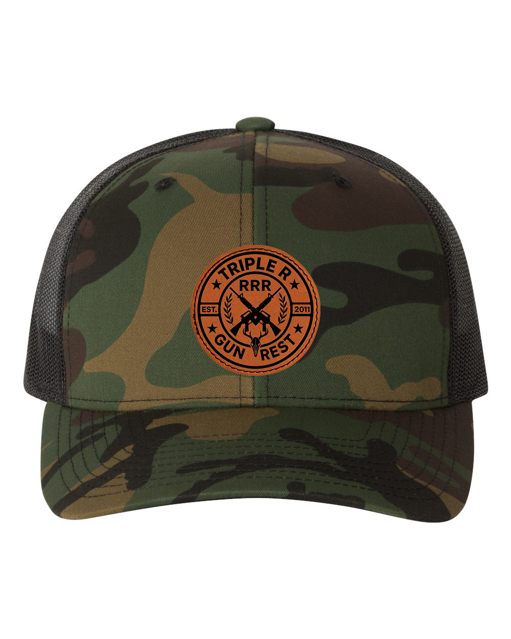 TRIPLE R LOGO LEATHER PATCH HAT SNAPBACK