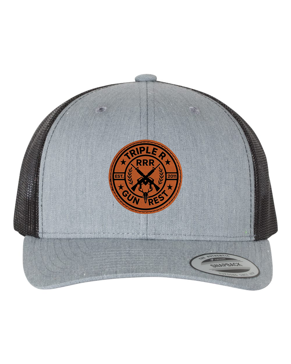 TRIPLE R LOGO LEATHER PATCH HAT SNAPBACK