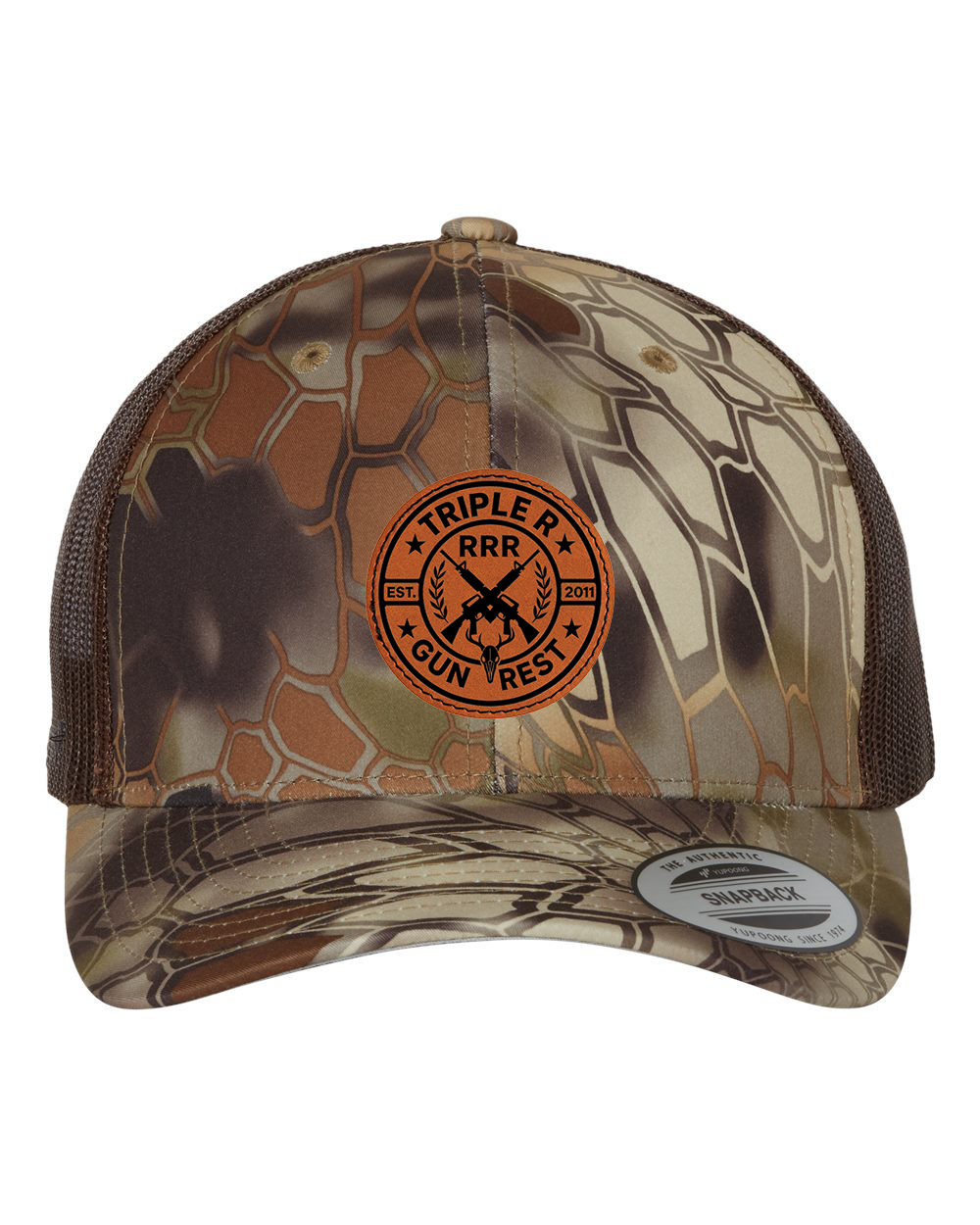 TRIPLE R LOGO LEATHER PATCH HAT SNAPBACK