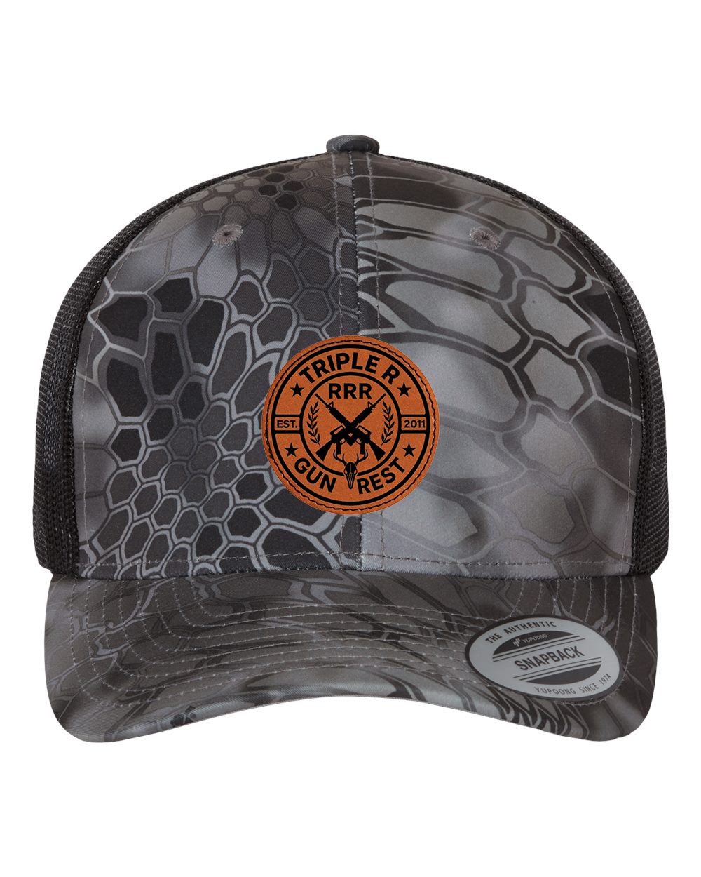 TRIPLE R LOGO LEATHER PATCH HAT SNAPBACK