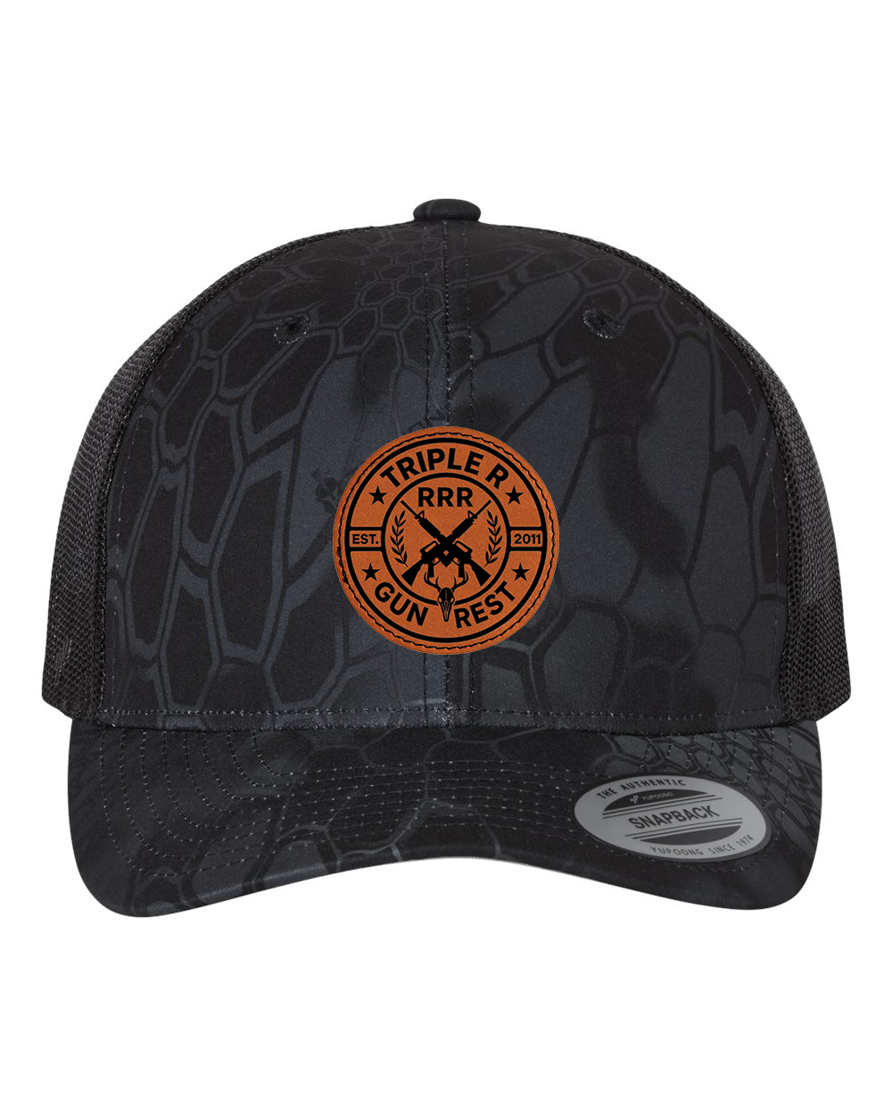 TRIPLE R LOGO LEATHER PATCH HAT SNAPBACK