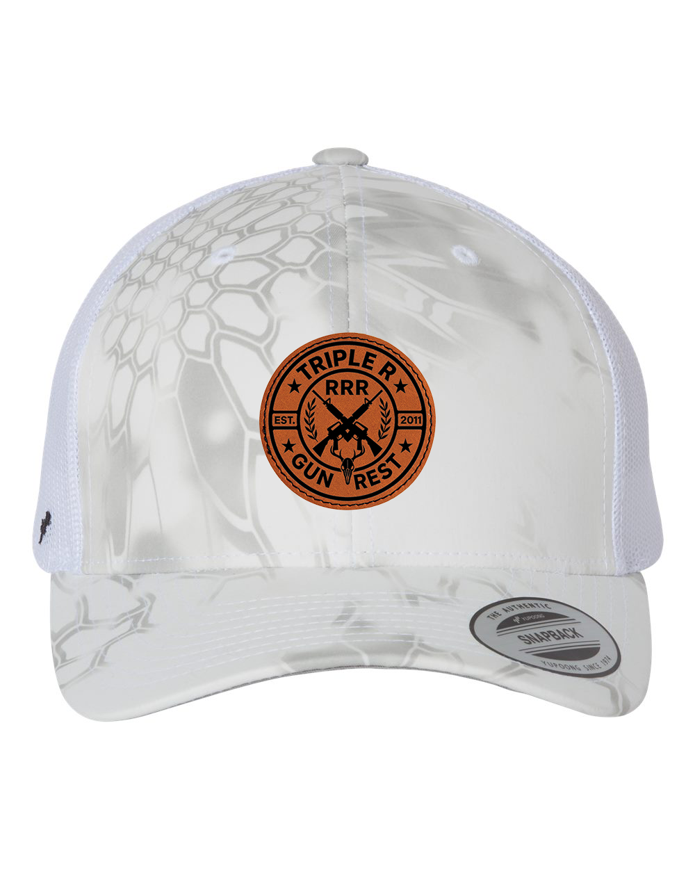TRIPLE R LOGO LEATHER PATCH HAT SNAPBACK