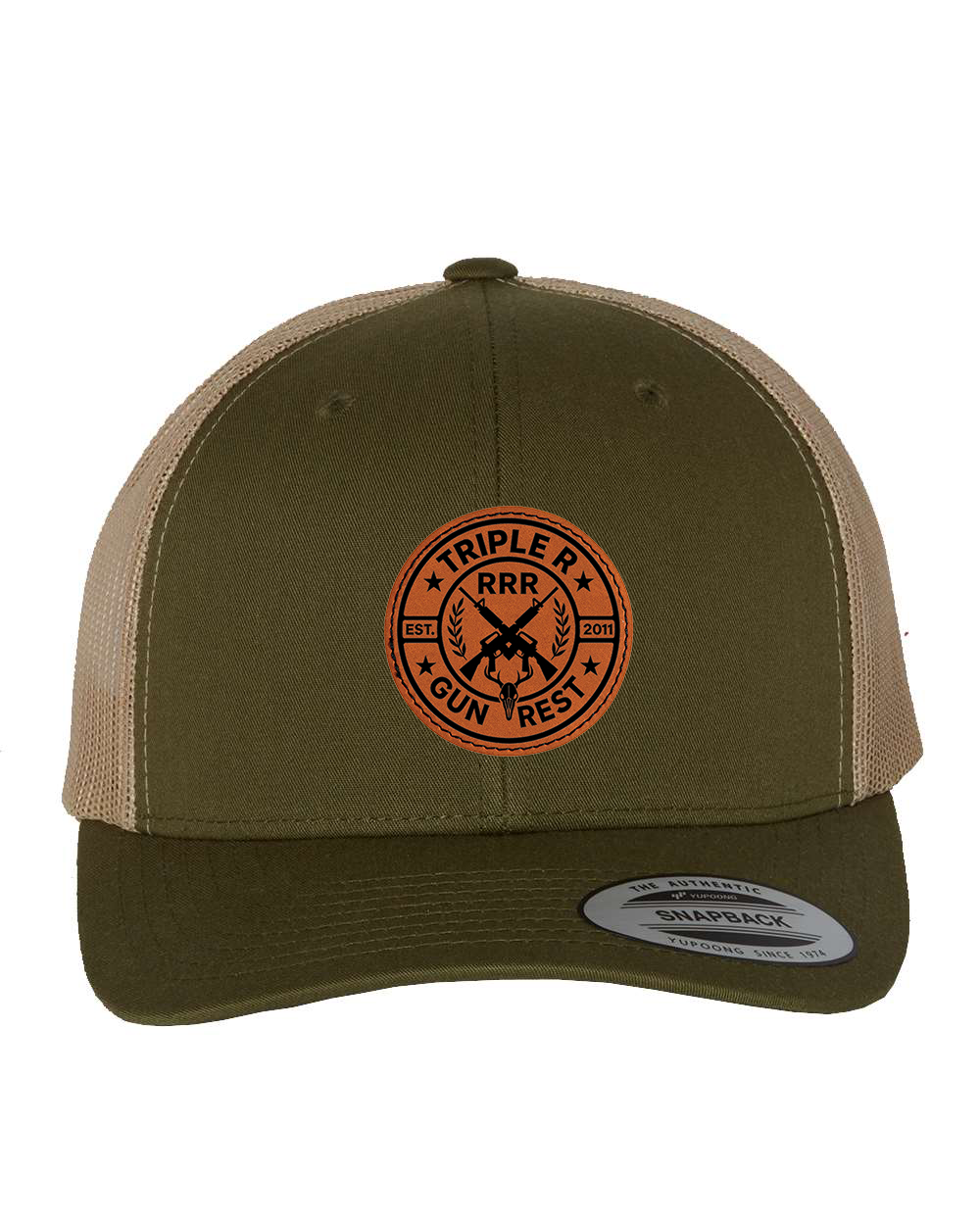 TRIPLE R LOGO LEATHER PATCH HAT SNAPBACK