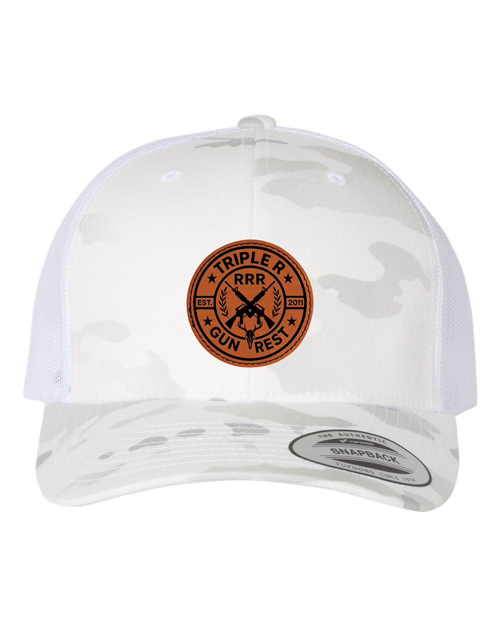 TRIPLE R LOGO LEATHER PATCH HAT SNAPBACK