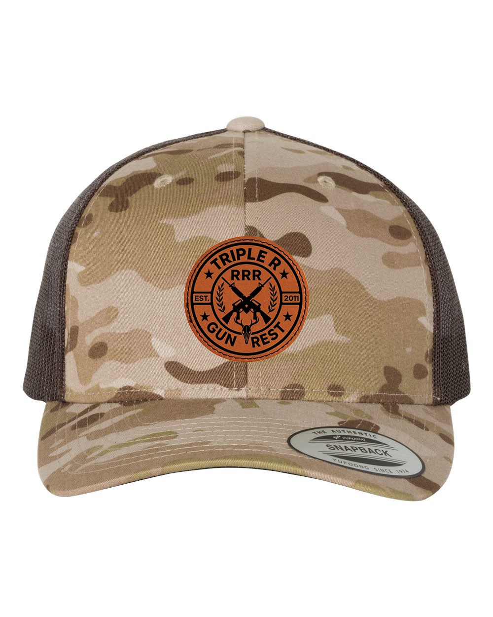 TRIPLE R LOGO LEATHER PATCH HAT SNAPBACK