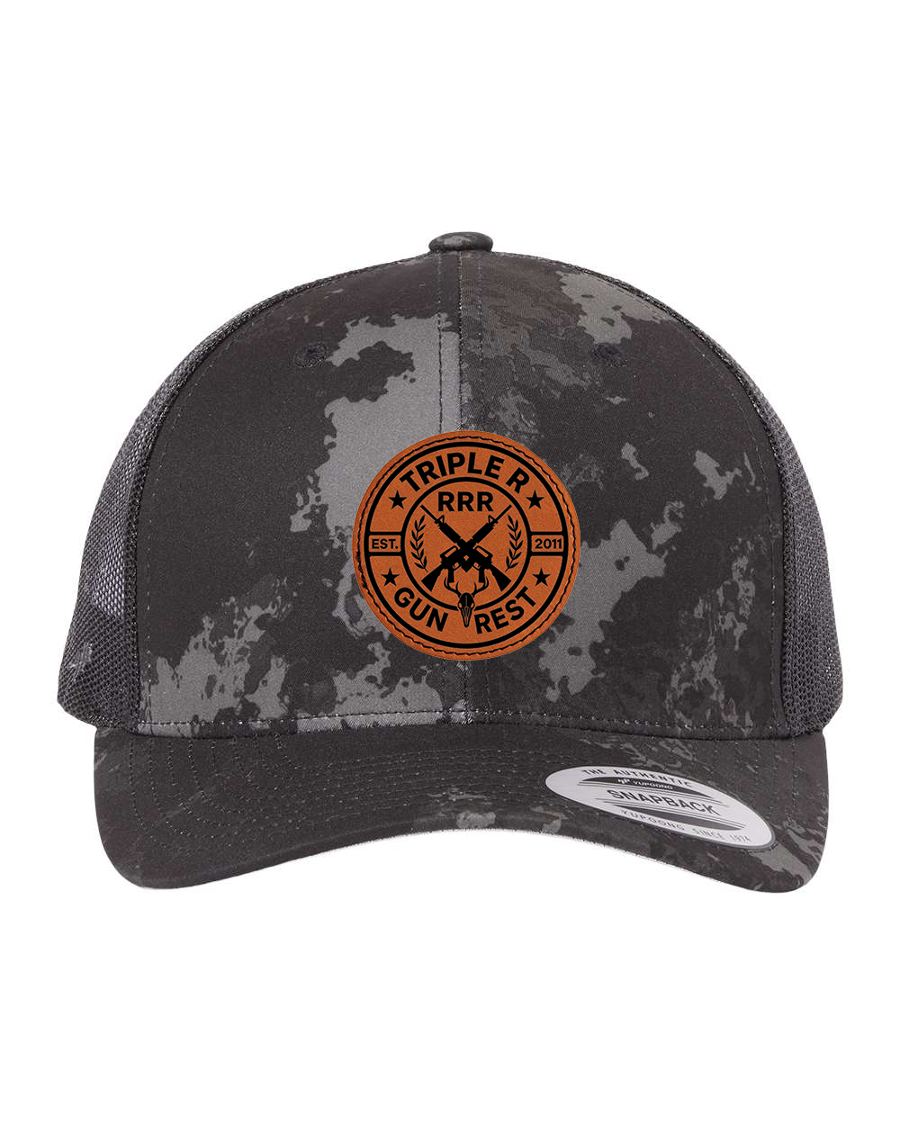 TRIPLE R LOGO LEATHER PATCH HAT SNAPBACK