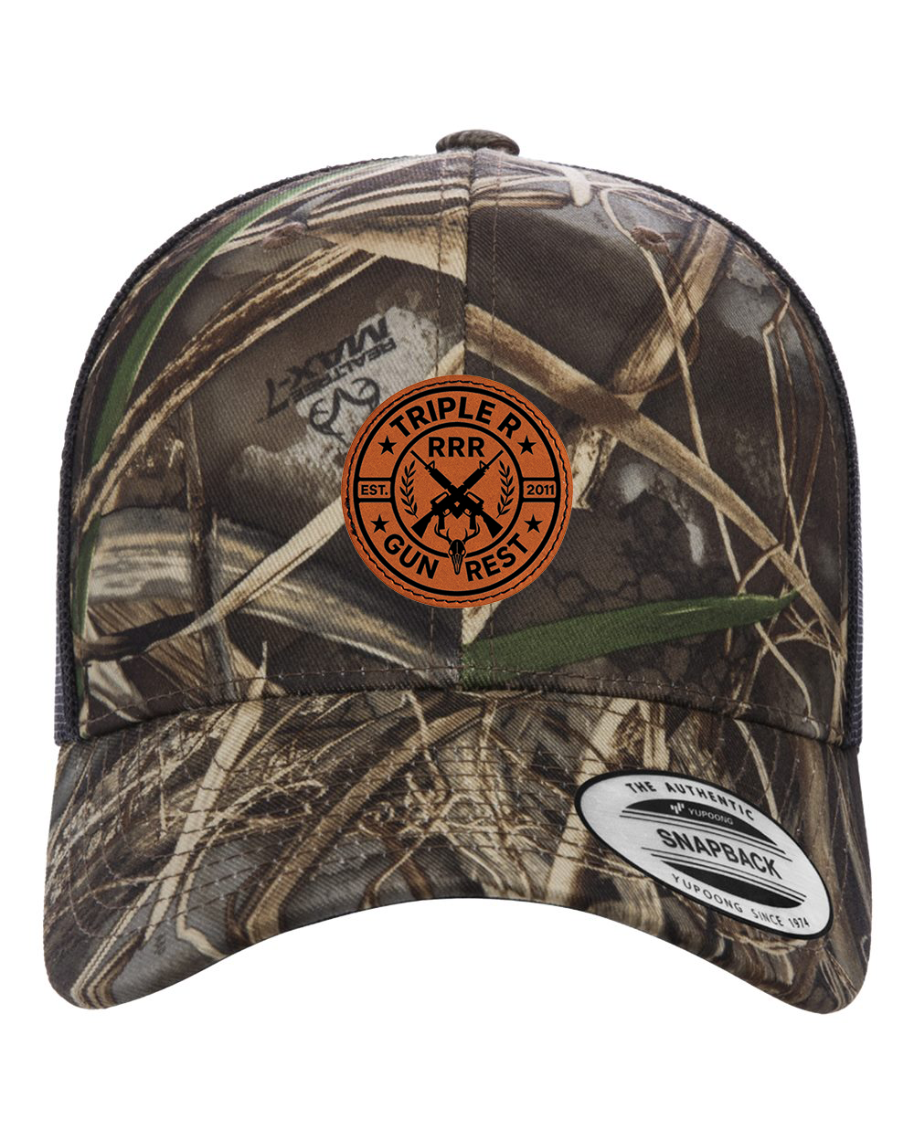 TRIPLE R LOGO LEATHER PATCH HAT SNAPBACK