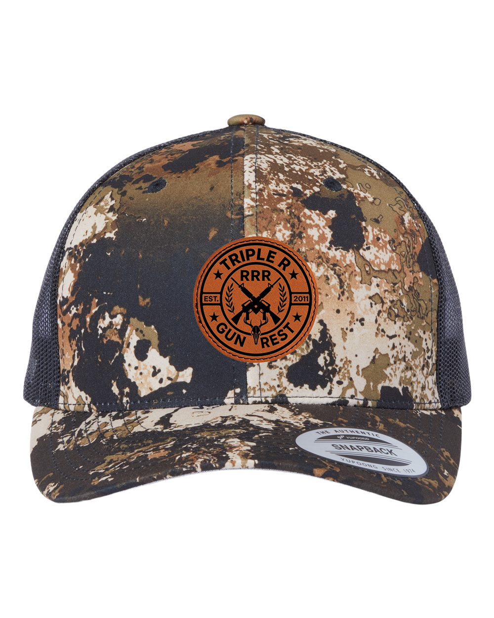 TRIPLE R LOGO LEATHER PATCH HAT SNAPBACK