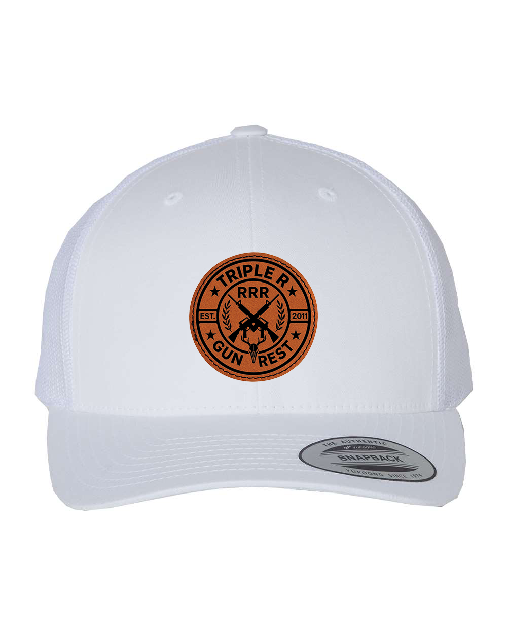 TRIPLE R LOGO LEATHER PATCH HAT SNAPBACK
