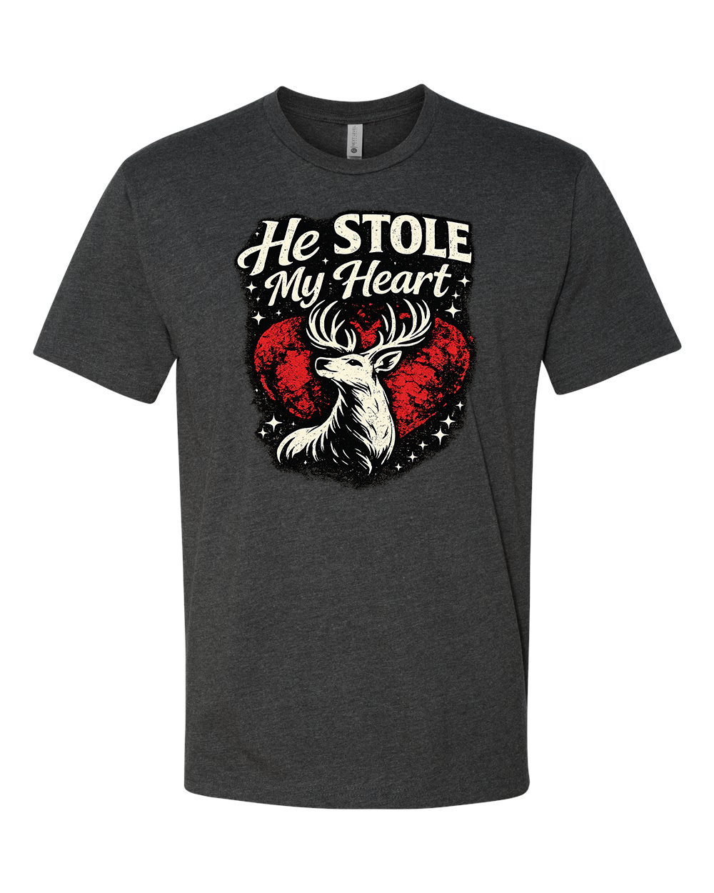VALENTINE DEER (HIS)(HER) TEE SHIRT