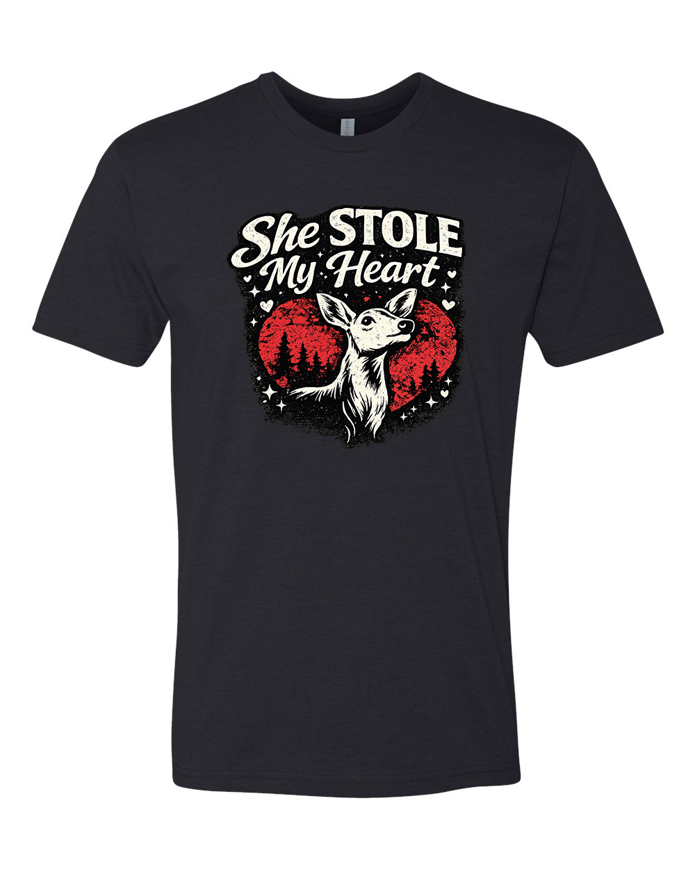 VALENTINE DEER (HIS)(HER) TEE SHIRT