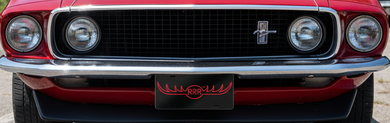 TRIPLE R GUN REST OG LOGO VANITY PLATE